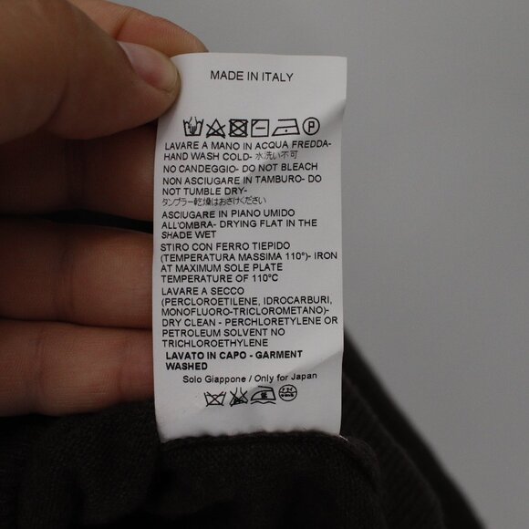 Seventy Sergio Tegon Sweater Men’s Small Wool Cashmere Blend V Neck jumper brown - Picture 6 of 10